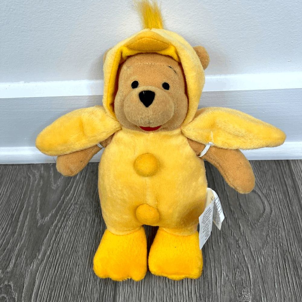 Winnie The Pooh Yellow Chicken Costume Disney Store Dress Up Chick Pooh 8"